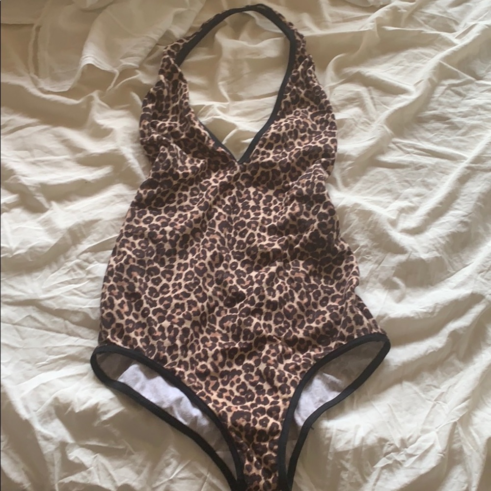 American apparel leopard bodysuit